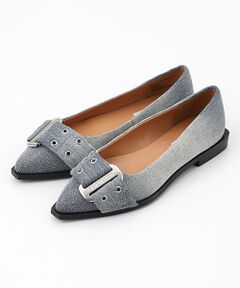 STEVE MADDEN / スティーブ・マデン フラットシューズ | ポインテッドトゥベルトデザインパンプス