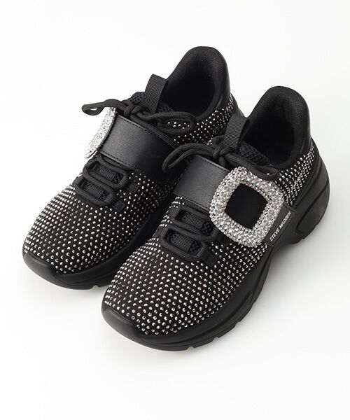 STEVE MADDEN / スティーブ・マデン スニーカー | ベルト付ラインストーンスニーカー | 詳細1