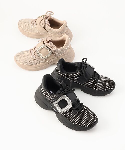 STEVE MADDEN / スティーブ・マデン スニーカー | ベルト付ラインストーンスニーカー | 詳細8
