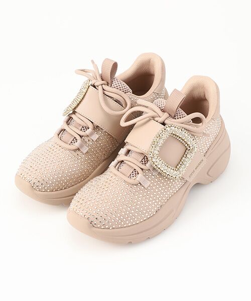 STEVE MADDEN/スティーブ・マデン ベルト付ラインストーンスニーカー BLUSH 22.5 STEVE MADDEN/スティーブ・マデン ベルト付ラインストーンスニーカー BLUSH 22.5