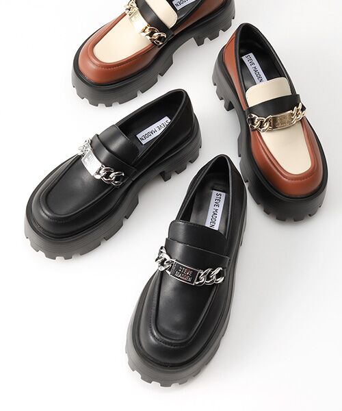 スティーブ マデン STEVE MADDEN 厚底コインローファー