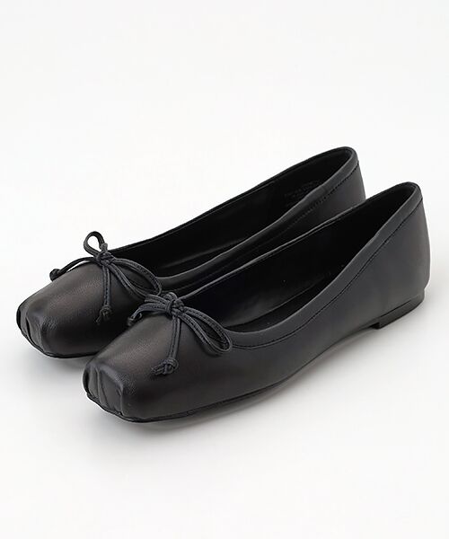 STEVE MADDEN/スティーブ・マデン リボンバレエシューズ BLK 24.5 STEVE MADDEN/スティーブ・マデン リボンバレエシューズ BLK 24.5