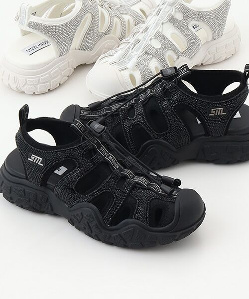 STEVE MADDEN/スティーブ・マデン スポーツサンダル BLK 24.5 STEVE MADDEN/スティーブ・マデン スポーツサンダル BLK 24.5