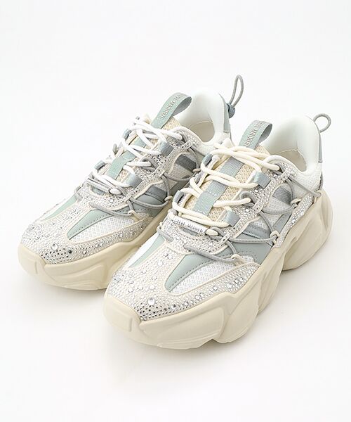 STEVE MADDEN/スティーブ・マデン ストーン付きスニーカー BONE 24.5 STEVE MADDEN/スティーブ・マデン ストーン付きスニーカー BONE 24.5