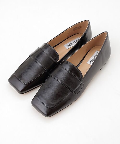 STEVE MADDEN / スティーブ・マデン フラットシューズ | スクエアトゥフラットローファー | 詳細1