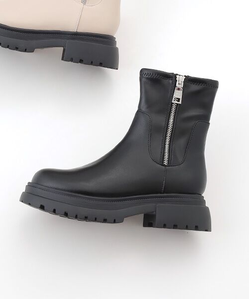 STEVE MADDEN/スティーブ・マデン 厚底サイドジップブーツ BLK/LEAT 23.0 STEVE MADDEN/スティーブ・マデン 厚底サイドジップブーツ BLK/LEAT 23.0