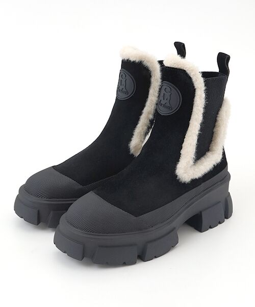 STEVE MADDEN/スティーブ・マデン スエードチェルシーブーツ BLK/スエード 23.5 STEVE MADDEN/スティーブ・マデン スエードチェルシーブーツ BLK/スエード 23.5
