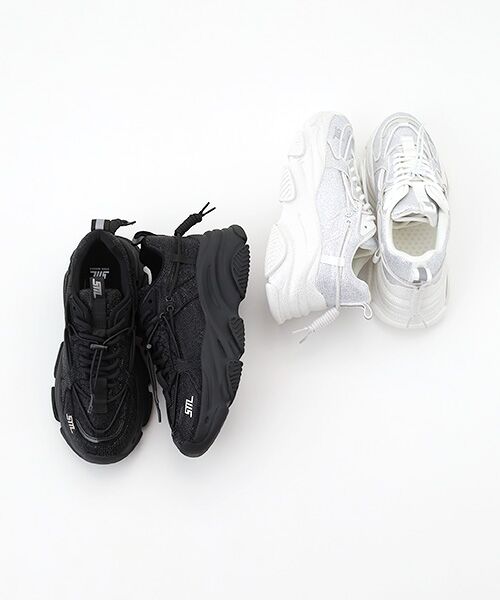 STEVE MADDEN / スティーブ・マデン スニーカー | ボリュームソール ラインストーンスニーカー | 詳細8