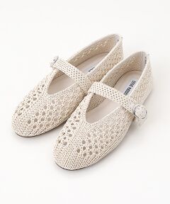 STEVE MADDEN / スティーブ・マデン フラットシューズ | かぎ編み風メリージェーンフラットシューズ