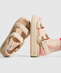STEVE MADDEN / スティーブ・マデン サンダル | ナチュラルソールダブルベルトサンダル