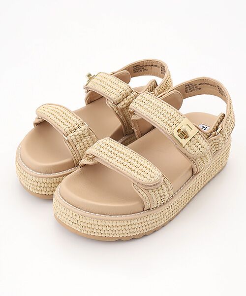 STEVE MADDEN / スティーブ・マデン サンダル | ナチュラルソールダブルベルトサンダル | 詳細1