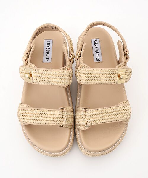 STEVE MADDEN / スティーブ・マデン サンダル | ナチュラルソールダブルベルトサンダル | 詳細2