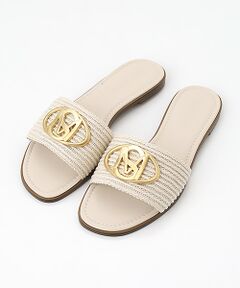 STEVE MADDEN / スティーブ・マデン サンダル | オーバルロゴモチーフフラットサンダル