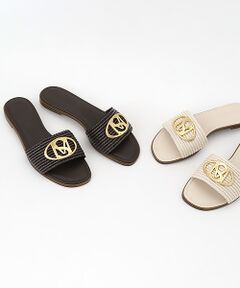 STEVE MADDEN / スティーブ・マデン サンダル | オーバルロゴモチーフフラットサンダル