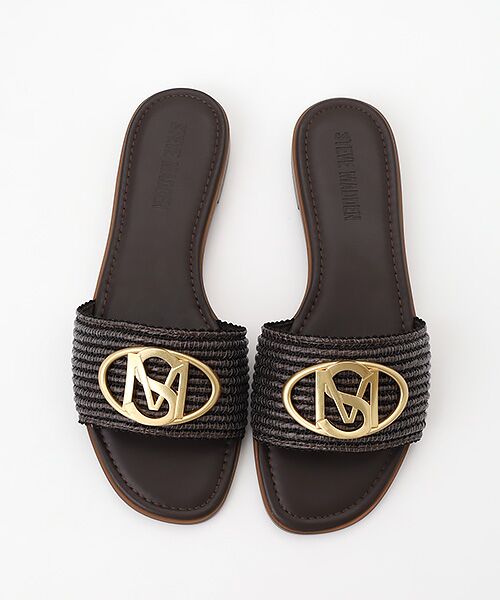STEVE MADDEN / スティーブ・マデン サンダル | オーバルロゴモチーフフラットサンダル | 詳細2