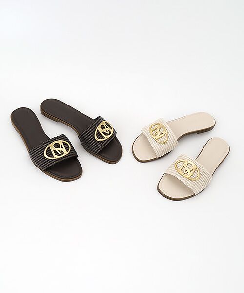 STEVE MADDEN / スティーブ・マデン サンダル | オーバルロゴモチーフフラットサンダル | 詳細8