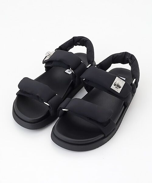STEVE MADDEN / スティーブ・マデン サンダル | パデッドダブルベルトサンダル（ブラック）