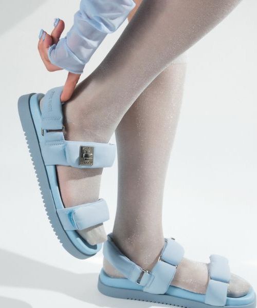 STEVE MADDEN / スティーブ・マデン サンダル | パデッドダブルベルトサンダル（ブルー）