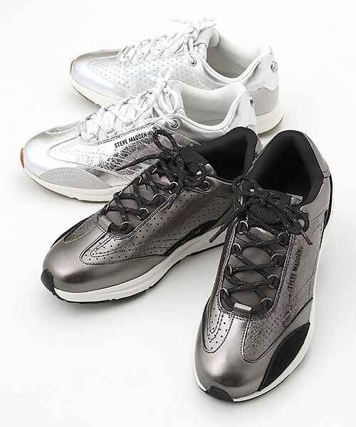 STEVE MADDEN / スティーブ・マデン スニーカー | メタリックローカットスニーカー | 詳細9