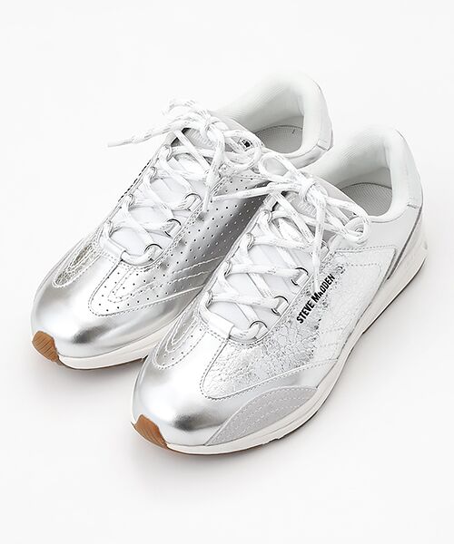 STEVE MADDEN / スティーブ・マデン スニーカー | メタリックローカットスニーカー（シルバー）