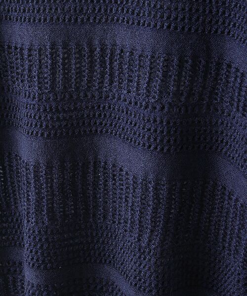 STYLE ＆ EDIT / スタイル＆エディット ベスト | Mesh border knit vest | 詳細4