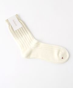 Ribbed Socks W/Foil Print