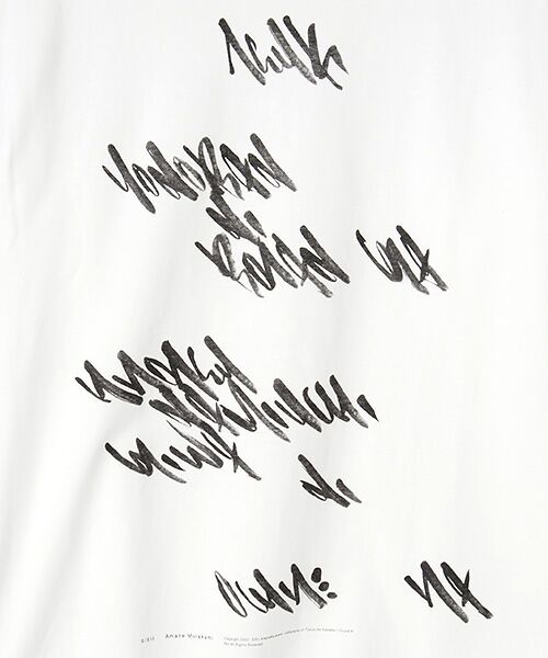 STYLE ＆ EDIT / スタイル＆エディット Tシャツ | Collage Calligraphy SISII×Amane Murakami Print Tee | 詳細5