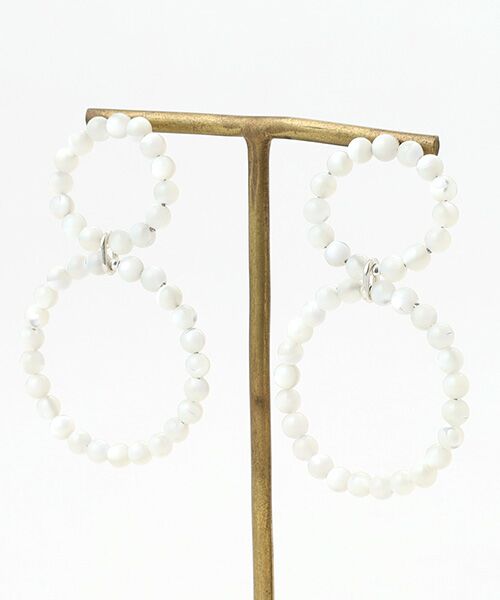 STYLE & EDIT/スタイル&エディット ピアス・イヤリング WHITE・SILVER ONE STYLE & EDIT/スタイル&エディット ピアス・イヤリング WHITE・SILVER ONE