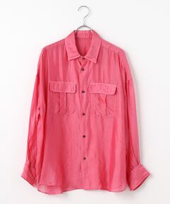 CURRENTAGE カレンテージ シルクキュプラシャツ オレンジ item343147270401-1-2.jpg