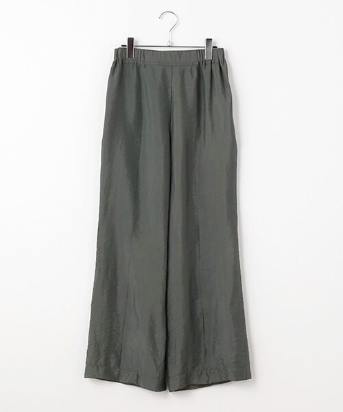 パンツ kinako1945 セール】 【日本製／ラメ入り】上品なストレートワイドパンツ