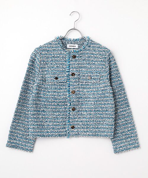 STYLE ＆ EDIT / スタイル＆エディット ノーカラージャケット | ジャケット（BLUE）