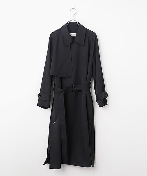 STYLE ＆ EDIT / スタイル＆エディット トレンチコート | ウールロングコート（BLACK）