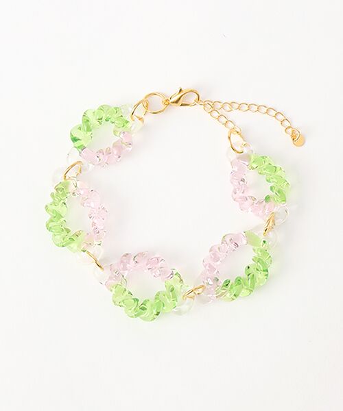 STYLE ＆ EDIT / スタイル＆エディット ブレスレット・バングル | ブレスレット（GreenPink）