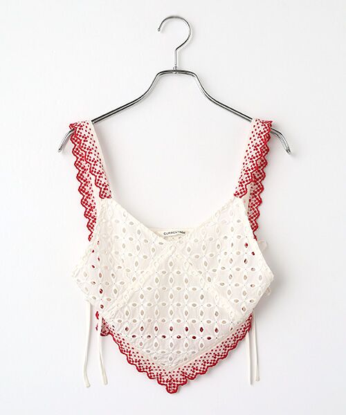 STYLE ＆ EDIT / スタイル＆エディット キャミソール・チューブトップ | トップス（WHITExRED）