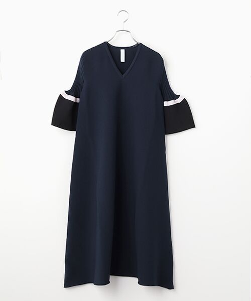 STYLE ＆ EDIT / スタイル＆エディット ロング・マキシ丈ワンピース | ワンピース（NAVY MULTI）