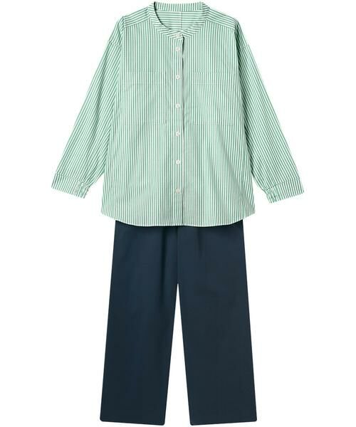 睡眠科学 / スイミンカガク ルームウェア | レディスパジャマ　上下セット（ＹＤＸ５０９）（GR）