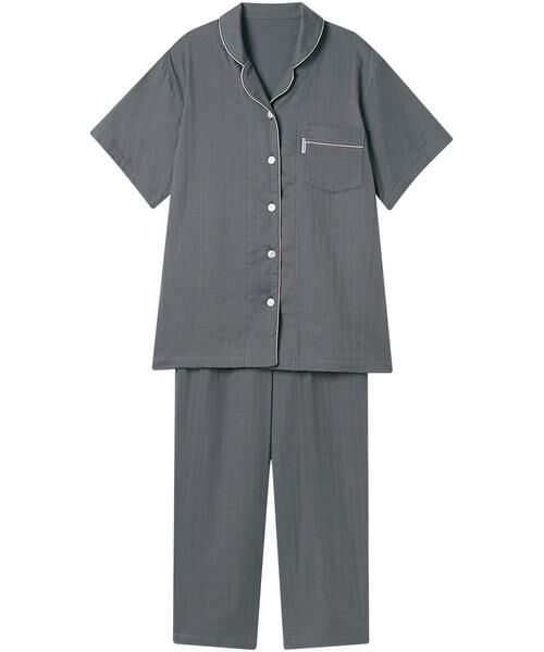 睡眠科学 / スイミンカガク ルームウェア | レディスパジャマ　上下セット（ＹＤＴ１４４）（GY）