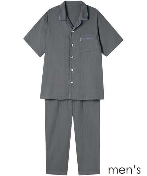 睡眠科学 / スイミンカガク ルームウェア | メンズパジャマ　上下セット（ＹＧＴ１４５）（GY）