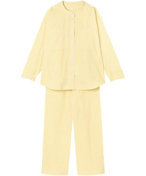 睡眠科学 / スイミンカガク ルームウェア | 寝返りしやすい立体設計　レディスパジャマ　上下セット（ＹＤＸ５０９）（YE）