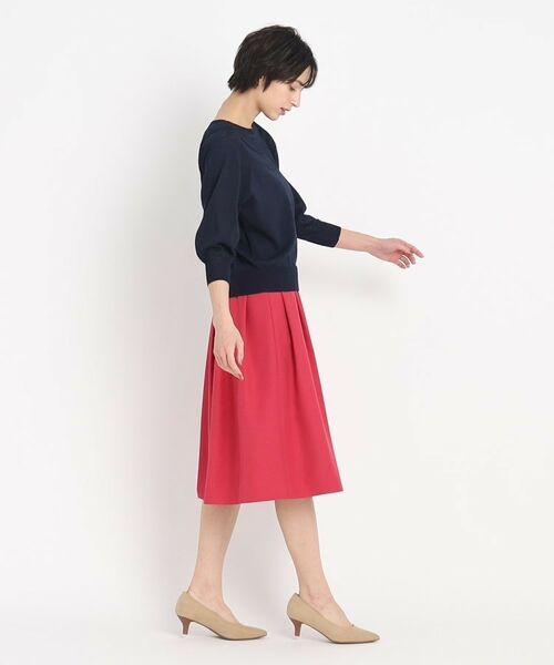 SunaUna / スーナウーナ スカート | 【日本製】【手洗い可】カラータックフレアスカート | 詳細15