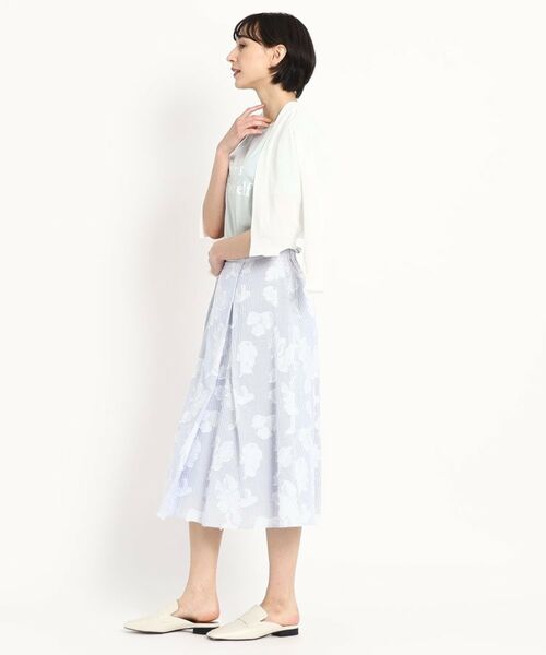 SunaUna / スーナウーナ スカート | 【日本製/手洗い可】ストライプカットジャカードスカート | 詳細23