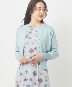 【SS～Lサイズ展開／2Way／春色】ラメ入りクルーネックカーディガン