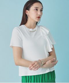 【異素材/ラッフル】大人フェミニンTシャツ