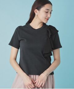 【異素材/ラッフル】大人フェミニンTシャツ