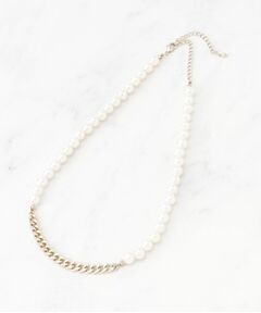 SunaUna / スーナウーナ ネックレス・ペンダント・チョーカー | 【セレモニーにも！】チェーン＆プラスチックパールショートネックレス