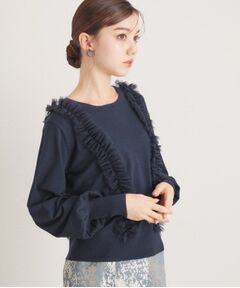 SunaUna / スーナウーナ ニット・セーター | 【トレンド/大人フェミニン】前後チュールニット