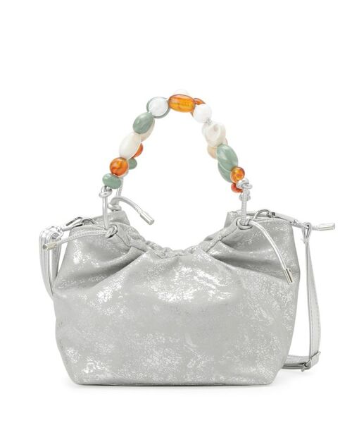 SunaUna / スーナウーナ ハンドバッグ | 【2WAY／持ち手ビジュー】箔プリントバッグ | 詳細1