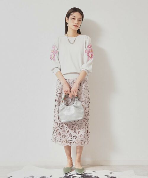 SunaUna / スーナウーナ ハンドバッグ | 【2WAY／持ち手ビジュー】箔プリントバッグ | 詳細11