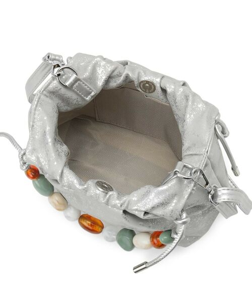 SunaUna / スーナウーナ ハンドバッグ | 【2WAY／持ち手ビジュー】箔プリントバッグ | 詳細5