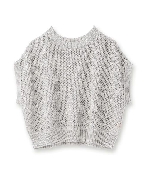 SunaUna / スーナウーナ ニット・セーター | 【洗える／メッシ編み】レイヤードニット | 詳細1